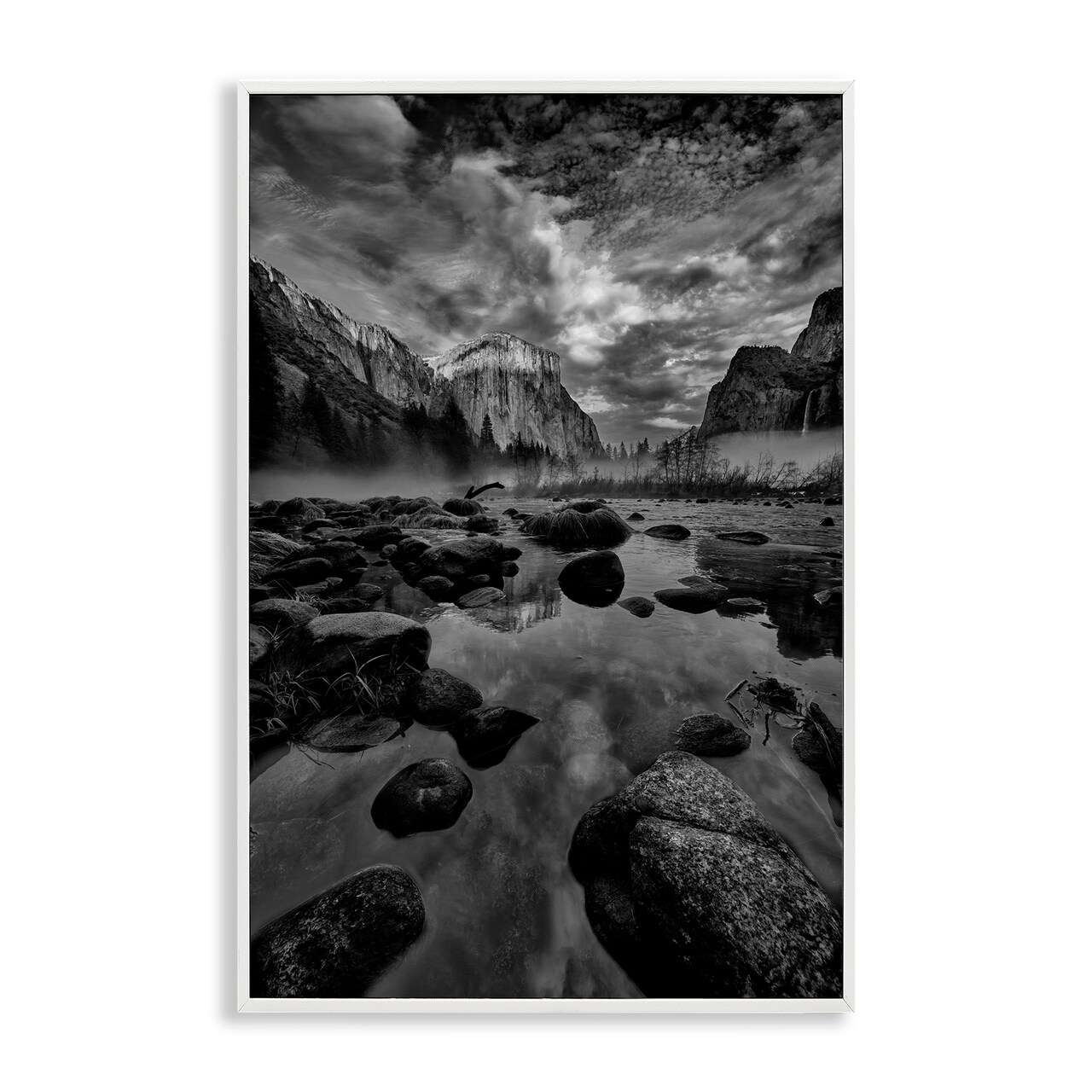 Stupell Industries Morning In Yosemite Valley Framed Giclee, design by Jon Evan